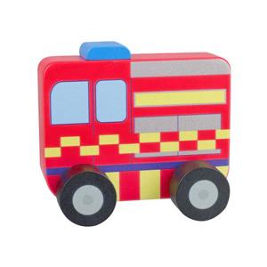 Orange Tree Toys Fire Engine Push Toy